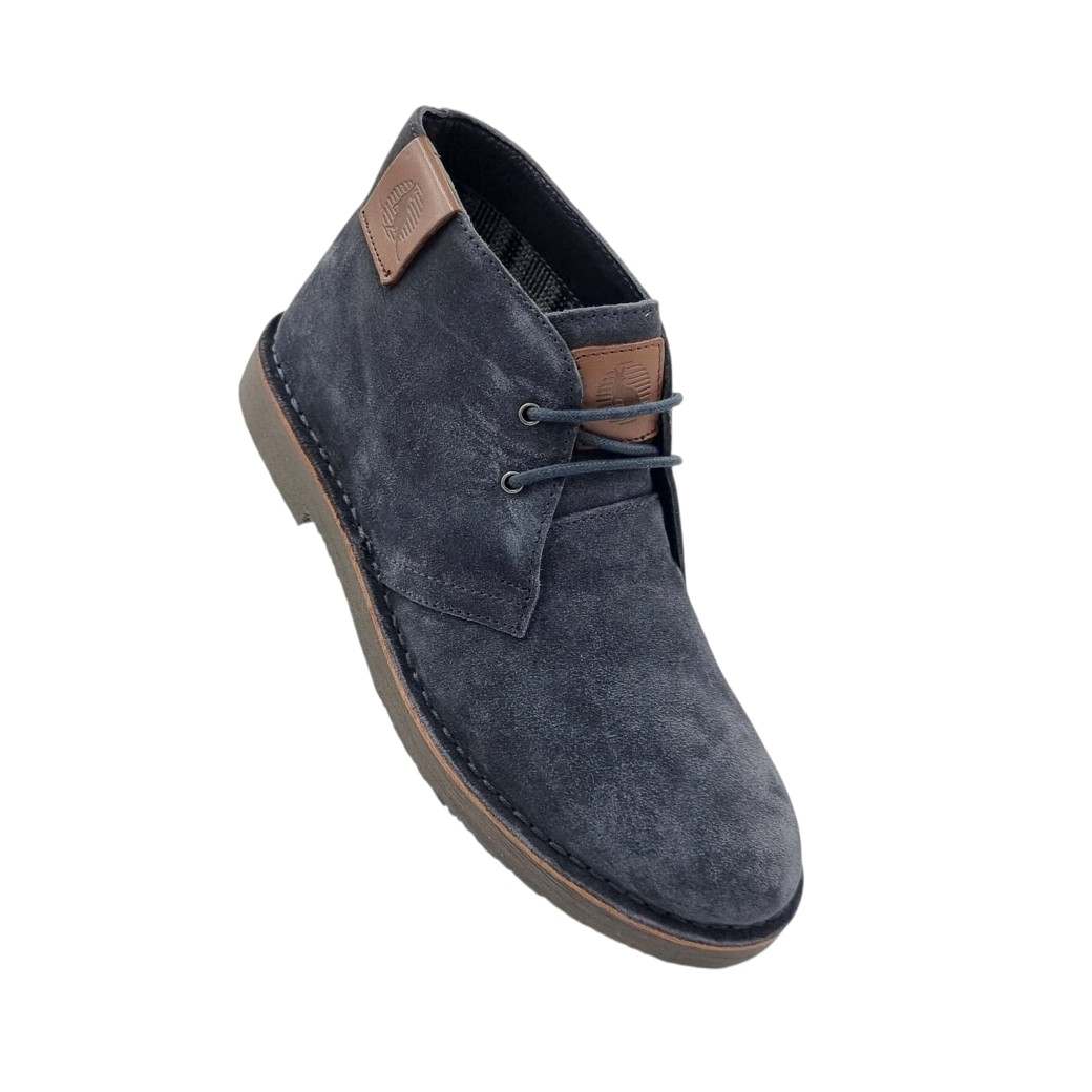 Canguro CA-690 Blue Δερμάτινα Ανδρικά Μποτάκια