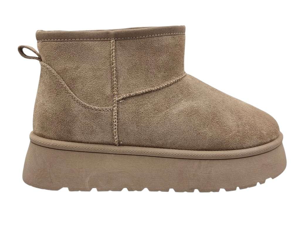 Zak SD-07026 Beige Γυναικεία Μποτάκια