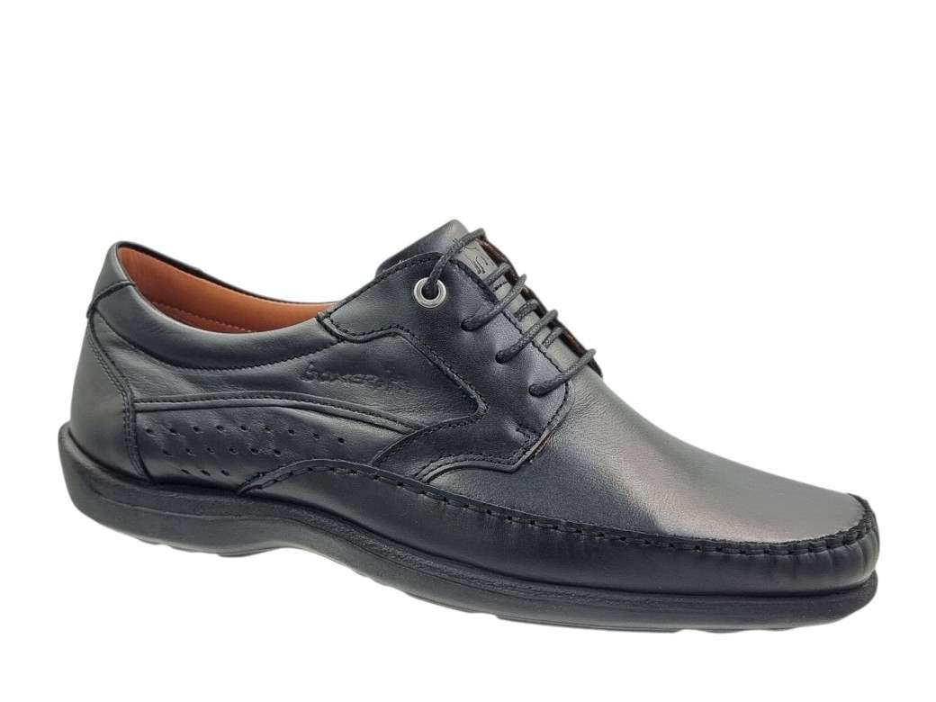 Boxer 15373 15-011 Μαύρα Δερμάτινα Ανδρικά Σκαρπίνια