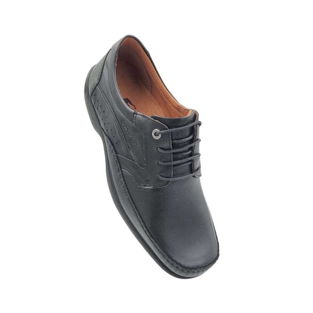 Boxer 15373 15-011 Μαύρα Δερμάτινα Ανδρικά Σκαρπίνια