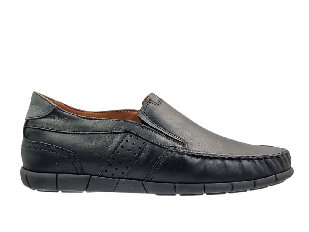 Boxer 21373 15-011 Μαύρα Δερμάτινα Ανδρικά Μοκασίνια