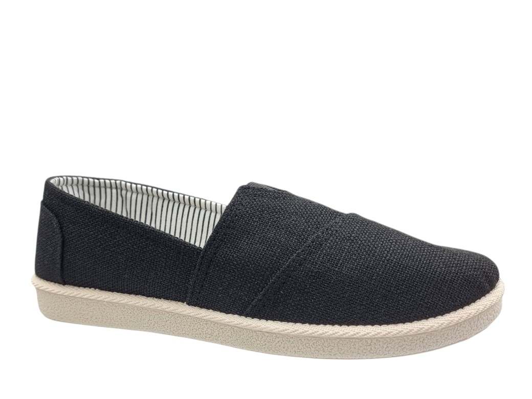 B-Soft 8215 Μαύρα Πάνινα Γυναικεία Loafers