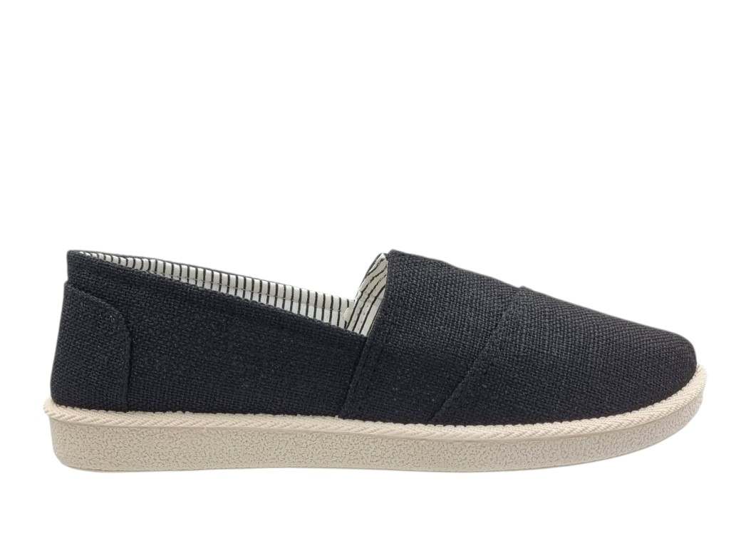 B-Soft 8215 Μαύρα Πάνινα Γυναικεία Loafers