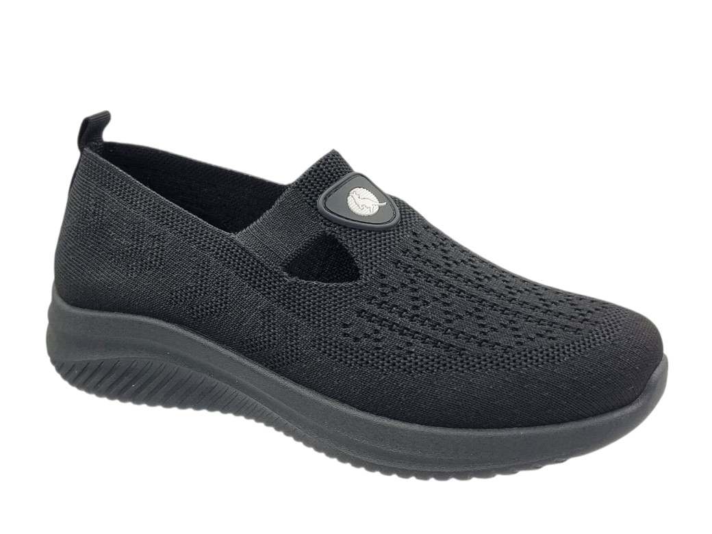 Canguro CA1227 Μαύρα Πάνινα Γυναικεία Loafers
