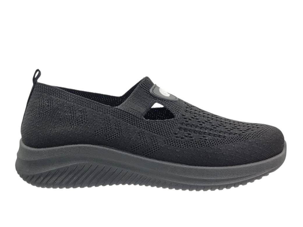 Canguro CA1227 Μαύρα Πάνινα Γυναικεία Loafers