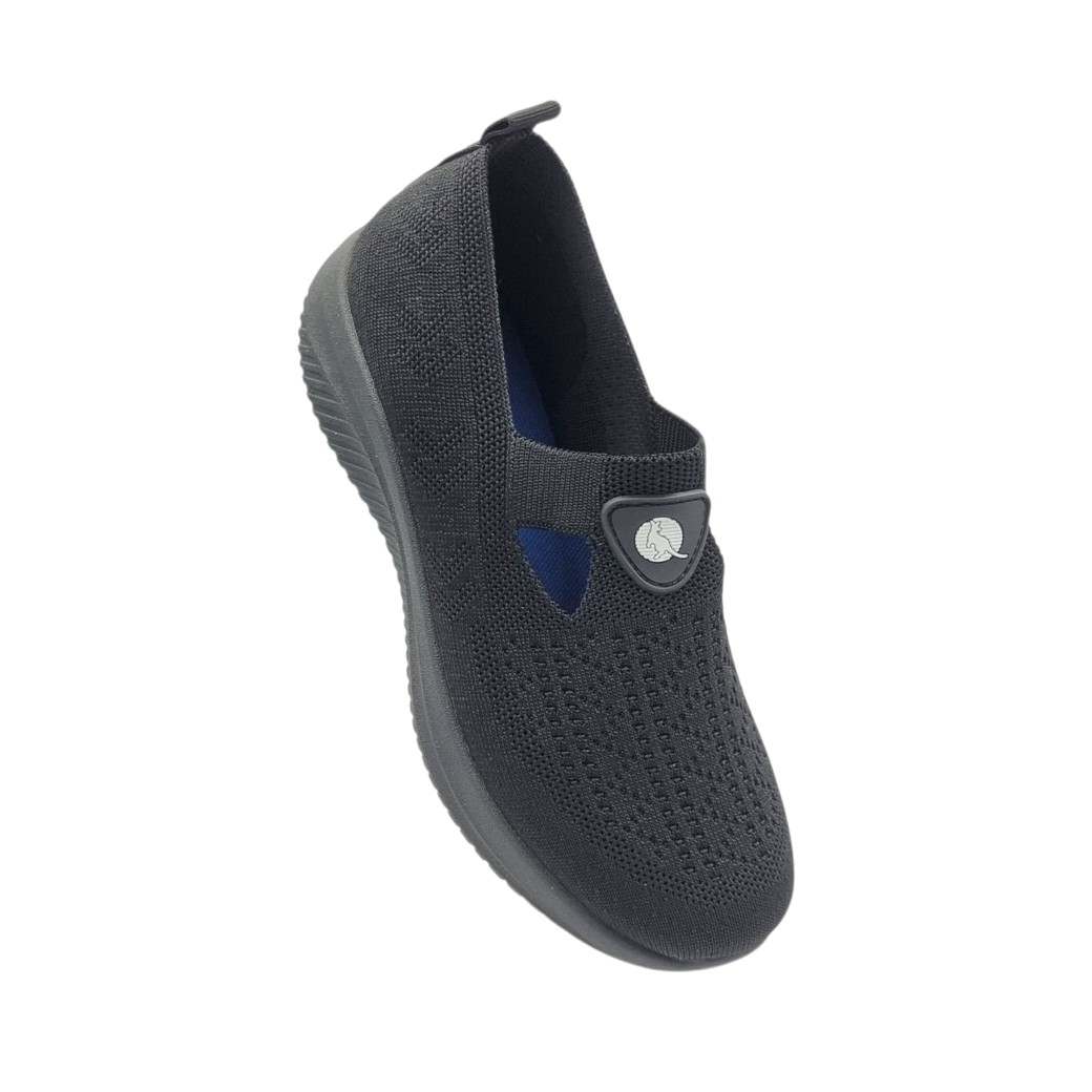 Canguro CA1227 Μαύρα Πάνινα Γυναικεία Loafers