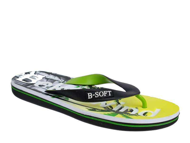 B-soft 55-19195 Black-Yellow Ανδρικές Σαγιονάρες