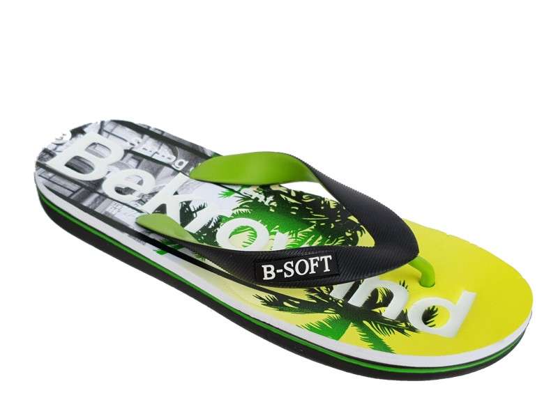 B-soft 55-19195 Black-Yellow Ανδρικές Σαγιονάρες
