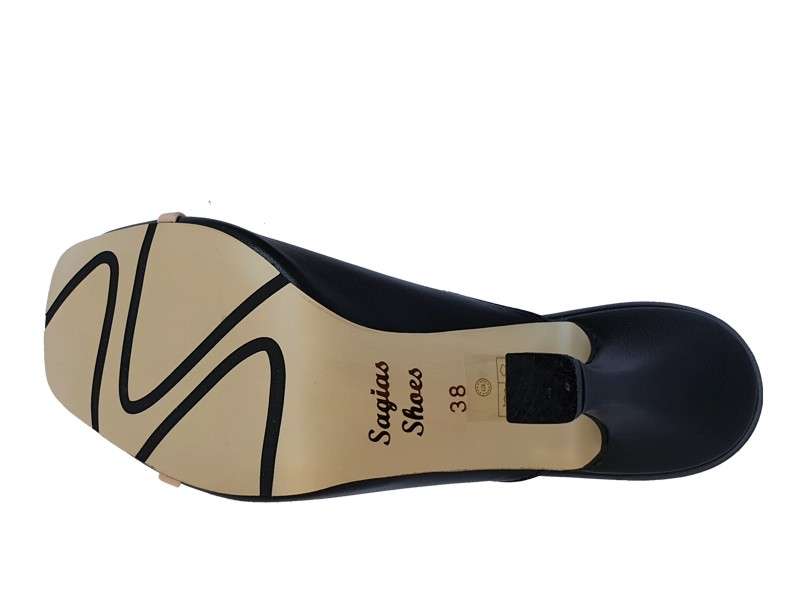 Sagias 8501 Μαύρα Mules