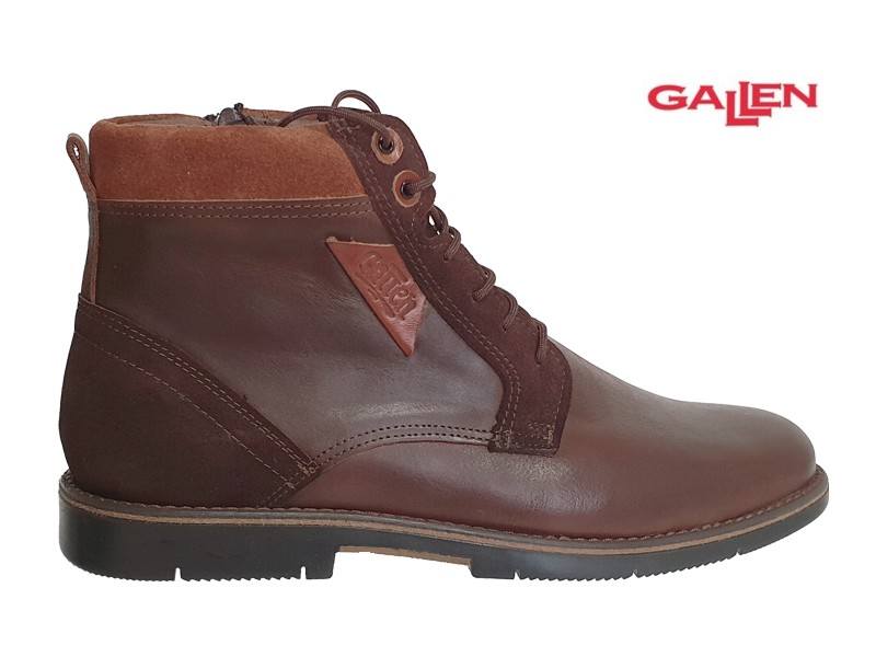 Gallen 510 Καφέ Casual Ανδρικά Μποτάκια