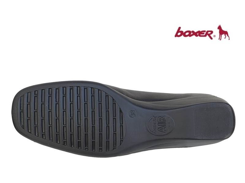 Boxer 52997 15-111 Μαύρα Δερμάτινα Γυναικεία Μοκασίνια